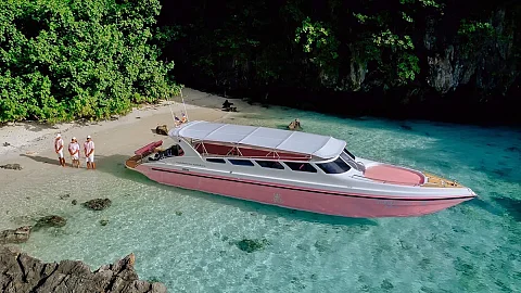 Speedboat Pink Dolphin — 41ft Custom Build Private Speedboat Charter Krabi